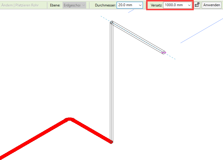 Leitung Modell Linear Revit