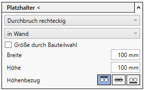 Durchbruchsplanung Platzhalter Linear Revit