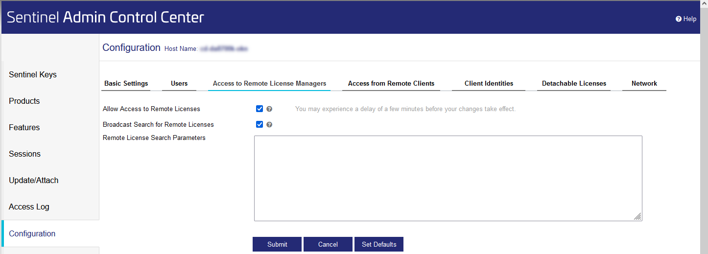 Sentinel Admin Control Center Linear Installation