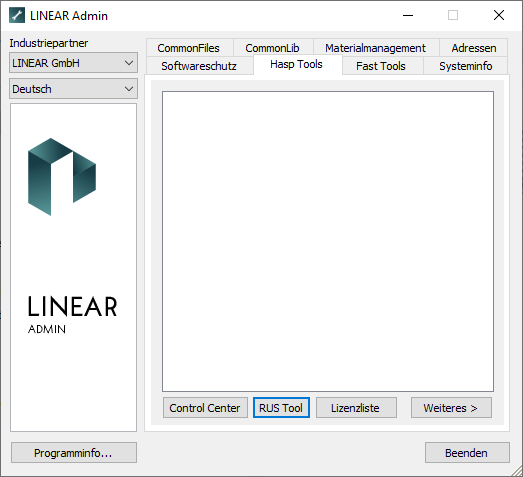Hasp Tools Tab Linear Admin
