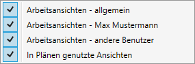 Projekt Tab Ansichten Kontextmenü Linear Revit