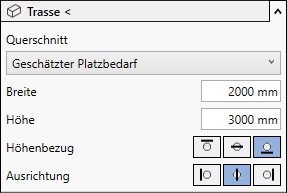 Trasse Bereich Linear Revit