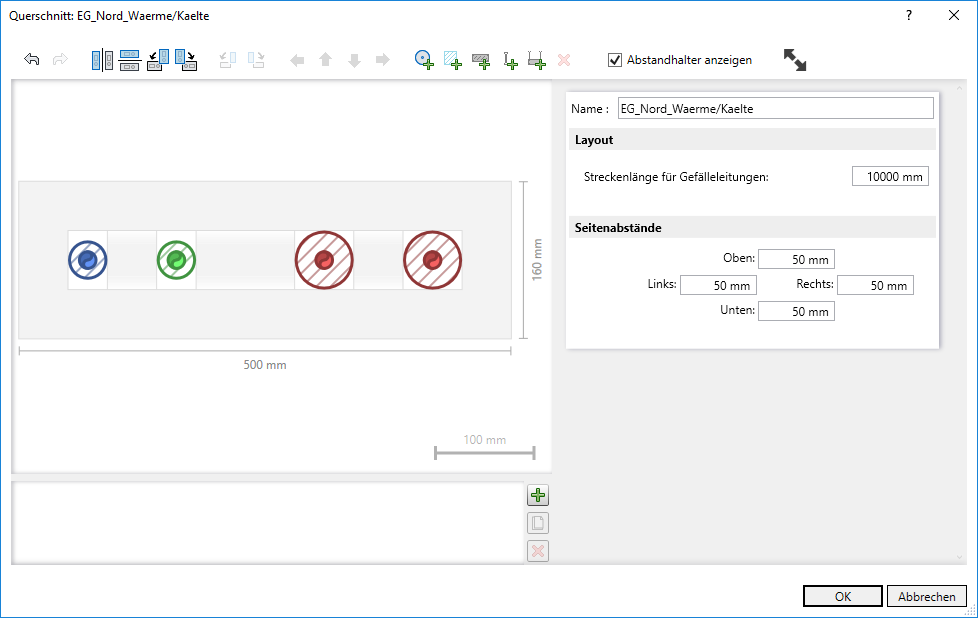 Querschnittseditor Dialog Linear Revit