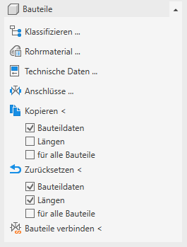 Analyse Heizung Bauteile Linear Revit
