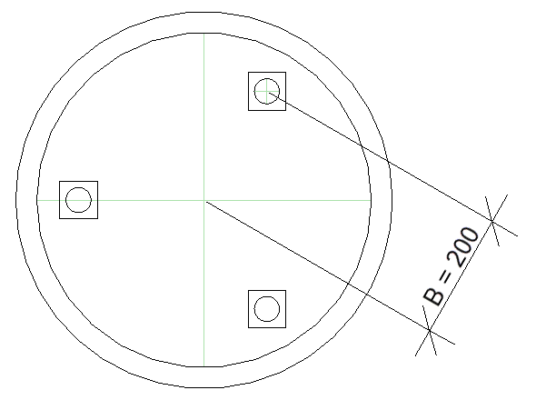 Tank configuration scheme lower Linear AutoCAD