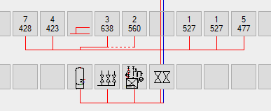 Scheme planning heating Linear AutoCAD scheme generator