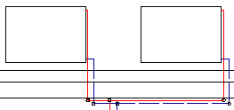 Scheme heating Linear AutoCAD