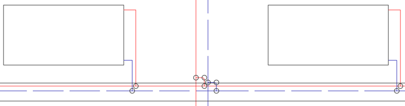 Scheme heating Linear AutoCAD