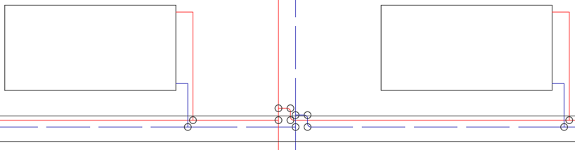Scheme heating Linear AutoCAD