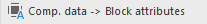 Button “Component data → Block attributes” - LINEAR Solutions for Autodesk AutoCAD