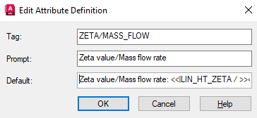 Labeling attribute definitions Linear AutoCAD