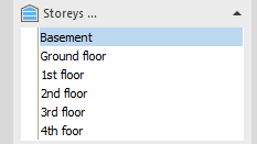 Storeys section in the LINEAR Solutions for Autodesk AutoCAD