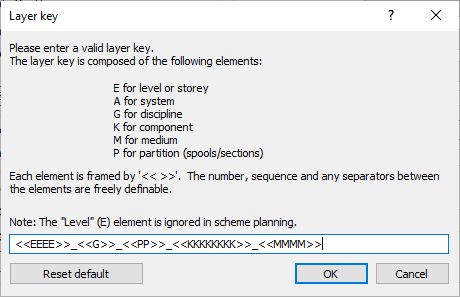 Dialog Layer key in the LINEAR Solutions for Autodesk AutoCAD