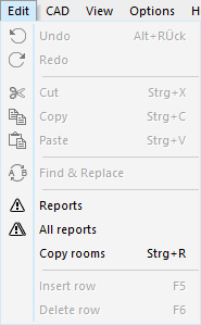 Menu bar edit Linear Revit