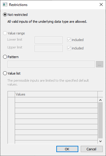 Dialog restrictions in the LINEAR Solutions for Autodesk AutoCAD