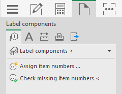 Labeling and Output Tab in the Solutions for LINEAR Autodesk Control Board AutoCAD