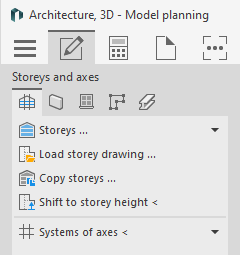 Storeys axes Linear AutoCAD