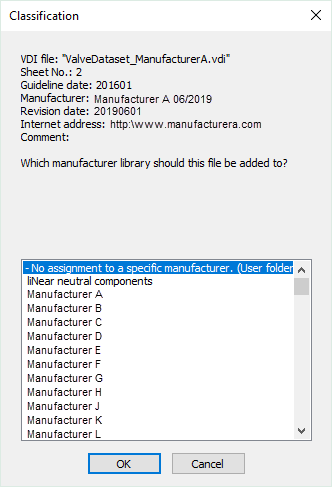 Classification dialog Linear AutoCAD