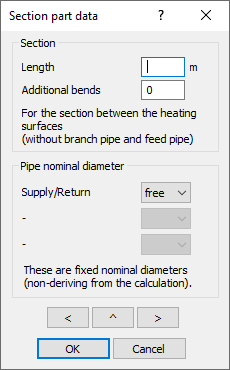 Dialog section part data Linear AutoCAD scheme generator