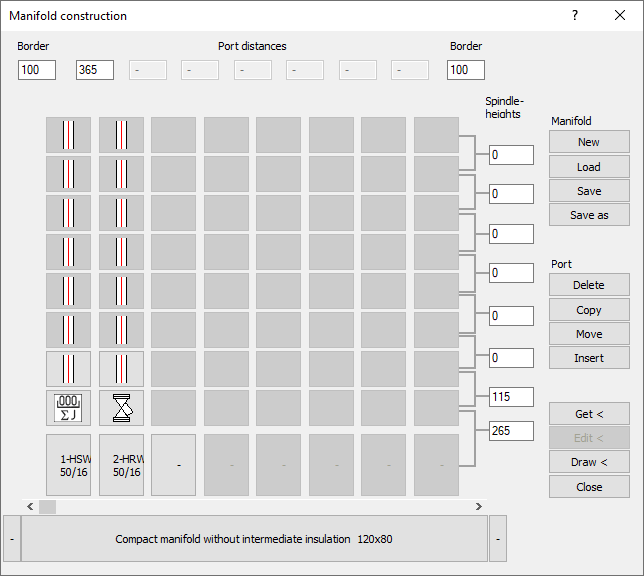 Dialog Manifold Layout Supply Return Linear Solutions AutoCAD dialog
