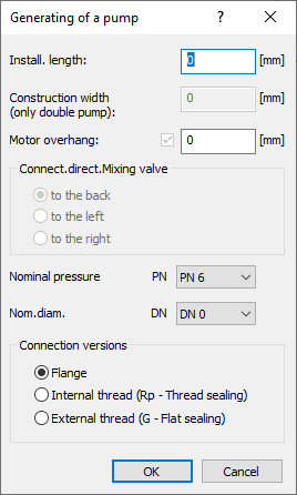 Dialog Creation of pump Linear Solutions AutoCAD
