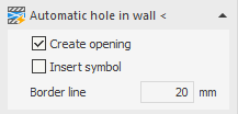 Automatic wall opening Linear AutoCAD