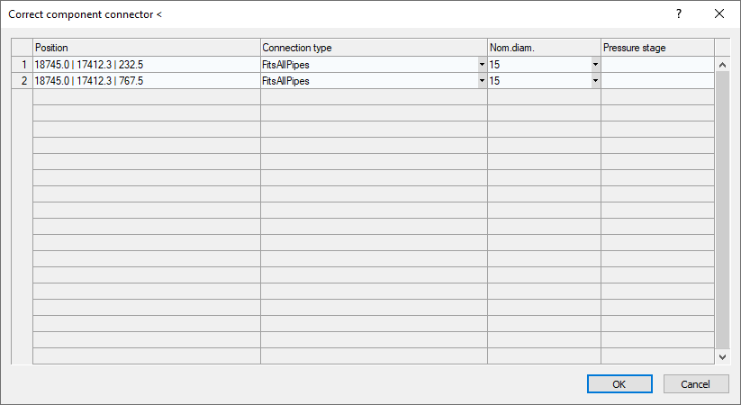 Dialog component connections Linear AutoCAD