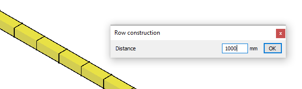 Fastening distance menu Linear Solutions AutoCAD
