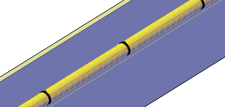 View Fastening fixing with clamps Air duct Linear Solutions AutoCAD
