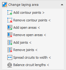 Section “Change laying area” in the LINEAR Solutions for Autodesk AutoCAD