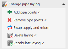 Section “Change pipe laying” in the LINEAR Solutions for Autodesk AutoCAD
