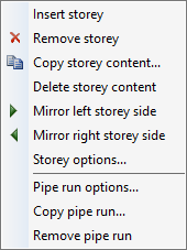 Context menu pipe run Linear AutoCAD