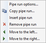 Context menu pipe run number Linear AutoCAD