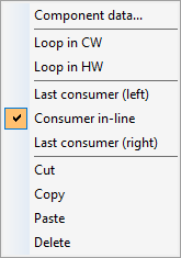 Context menu consumer component Linear AutoCAD