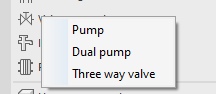 Context menu valve generator pump Linear Solutions AutoCAD