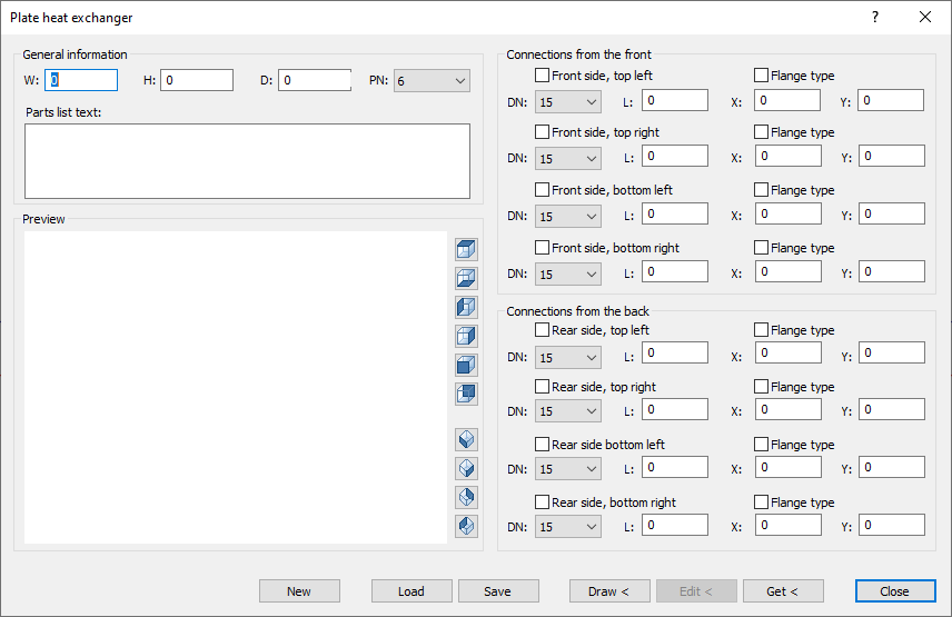 Component data dialog Linear Solutions AutoCAD