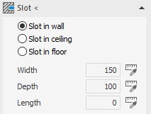 Section slot Linear AutoCAD