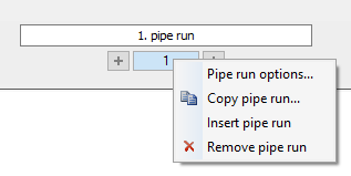 Pipe run context menu AutoCAD scheme generator
