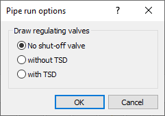 Dialog potable water Linear AutoCAD