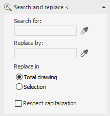 Section Find and Replace in the LINEAR Solutions for Autodesk AutoCAD
