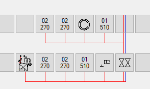 Scheme heating detail Linear AutoCAD scheme generator