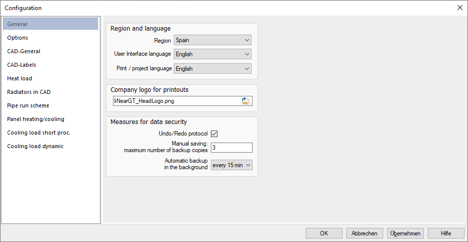 Configuring the Program - Knowledge Base Revit: LINEAR