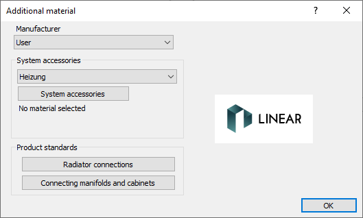 Selecting Additional Material - Knowledge Base Revit: LINEAR