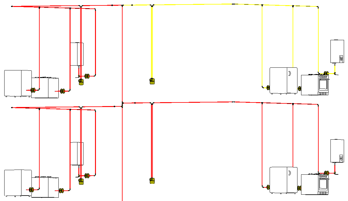 Model gas 3D Linear Revit