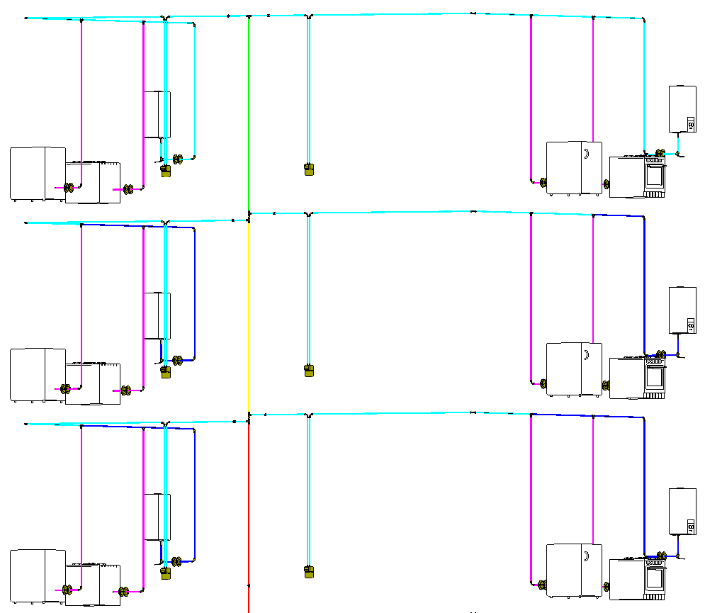 Model gas 3D Linear Revit