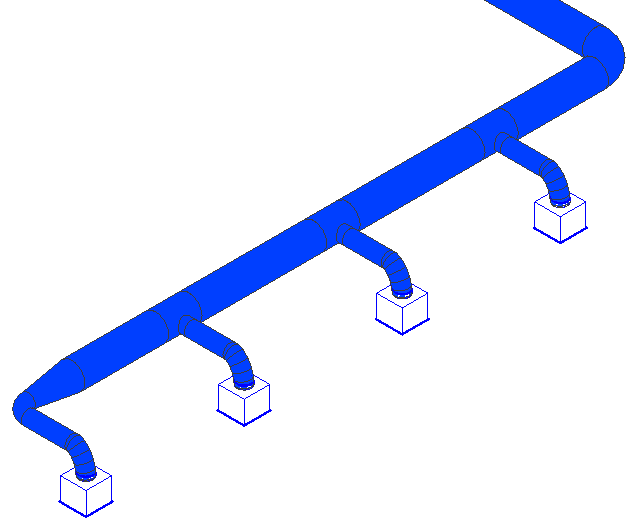 Flexible connection bends Linear Revit
