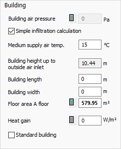 Heat load general building load data Linear Building