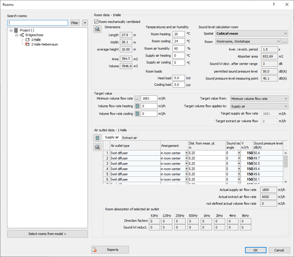 Dialog Rooms of LINEAR Solutions for Autodesk Revit