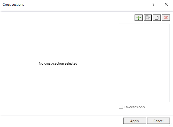 Sections new dialog Linear Revit