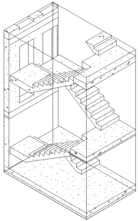 Horizontaler Schnitt Modell Linear Revit